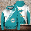 Miami Dolphins Pocket Pullover 3D Hoodie With Print In 3D