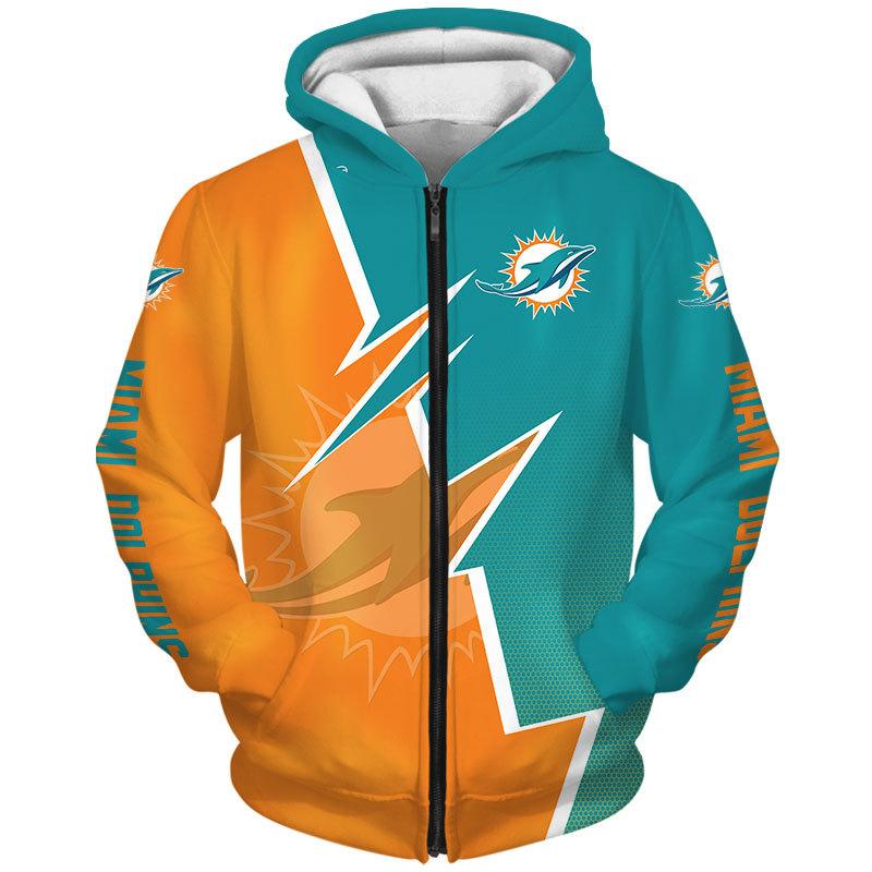 Miami Dolphins Printed All Over Print 3D Hoodie For Fans