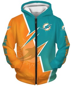 Miami Dolphins Printed All Over Print 3D Hoodie For Fans