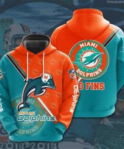 Miami Dolphins Seal Motifs Hoodie - Add Some Style To Your Fan Gear