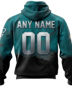 Miami Dolphins Skull Hoodie With Custom Name & Number - Perfect Gift For Fans