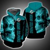 Miami Dolphins Skull Ver.12.15 3D Print Hoodie For Unique Fans