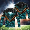 Miami Dolphins Skull Wings 3D Printed Hoodie For Hardcore Nfl Fans 