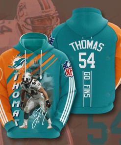 Miami Dolphins Thomas Go Fins 3D All Over Print Zip-Up Hoodie - Perfect For Diehard Fans