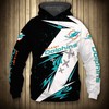 Miami Dolphins Thunder Graphic Hoodie - Add Some Thunder Bolt To Your Fan Gear 