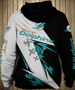 Miami Dolphins Thunder Graphic Hoodie - Add Some Thunder Bolt To Your Fan Gear