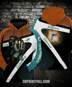 Miami Dolphins Unisex 3D Hoodie With Unique Skull Design 