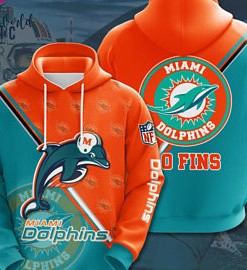 Miami Dolphins Unisex 3D Hoodie Zip Up - Perfect Gift For Fans