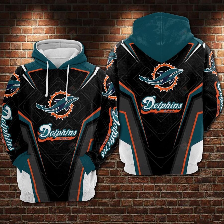 Miami Dolphins Unisex All Over Print 3D Hoodie, Zip-Up Hoodie Gift For Fans