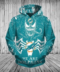 Miami Dolphins Venom 3D Hoodie For Diehard Fans