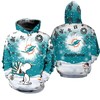 Miami Dolphins Xmas Snoopy Limited Edition 3D Zip-Up Hoodie