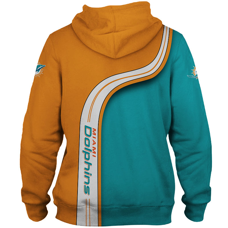 Miami Dolphins Zip Up Hoodie 3D Highway Letter - Perfect Gift For Fans