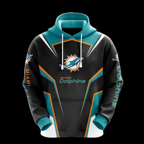 Miami Dolphins Zip-Up Hoodie For Fan - Stay Stylish And Comfortable At Games
