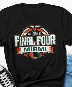 Miami Hurricanes 2023 NCAA Final Four Basketball March Madness T-Shirt Fan Gift