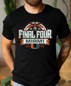 Miami Hurricanes 2023 NCAA Final Four Basketball March Madness T-Shirt Fan Gift
