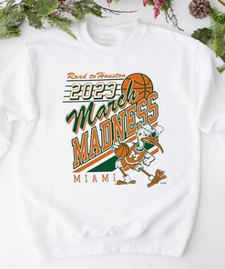 Miami Hurricanes Crewneck Sweatshirt 2023 March Madness NCAA Fan Gift