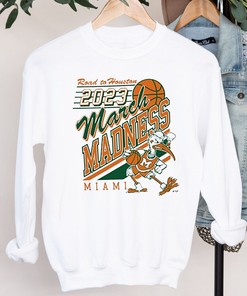 Miami Hurricanes Crewneck Sweatshirt 2023 March Madness NCAA Fan Gift