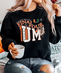 Miami Hurricanes Fanatics Branded 2023 March Madness NCAA Final Four T-Shirt Fan Gift