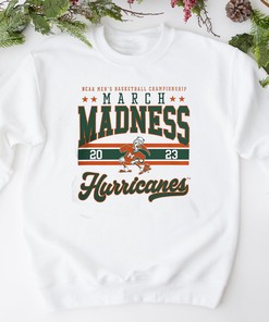 Miami Hurricanes Fanatics Branded 2023 NCAA Basketball Tournament T-Shirt Fan Gift