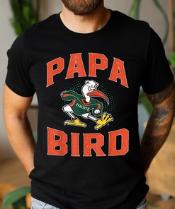 Miami Hurricanes Papa Bird Mascot Hoodie Sweatshirt Fan Gift