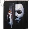 Michael Halloween Myers Print Shower CurtainHorror Movie Bathroom Decor for Halloween