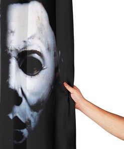 Michael Halloween Myers Print Shower CurtainHorror Movie Bathroom Decor for Halloween