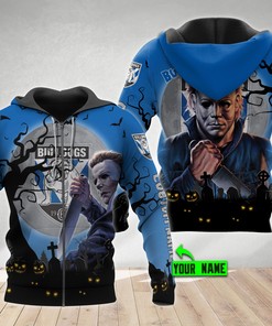 Michael Myers Halloween 3D All Over Print Hoodie - Personalized Nrl Canterbury Bankstown Bulldogs