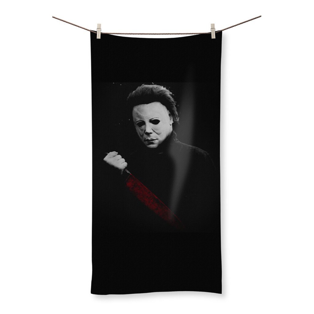 Michael Myers Halloween Movie Lover Bathroom Towel for a Scary Bath Time