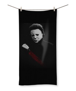 Michael Myers Halloween Movie Lover Bathroom Towel for a Scary Bath Time