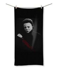 Michael Myers Halloween Movie Lover Bathroom Towel for a Scary Bath Time
