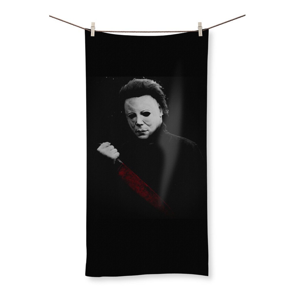 Michael Myers Halloween Movie Lover Bathroom Towel for a Scary Bath Time