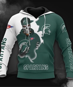 Michigan State Spartans All Over Print 3D Hoodie-Zip Hoodie For Diehard Fans