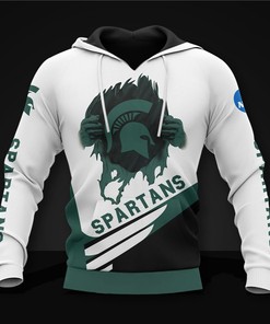 Michigan State Spartans All Over Print 3D Hoodie-Zip Hoodie For Fans