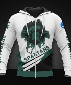 Michigan State Spartans All Over Print 3D Hoodie-Zip Hoodie For Fans