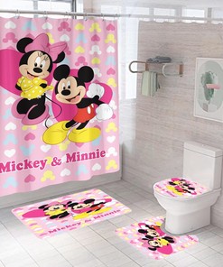 Mickey Mouse Bathroom Shower Curtain for a Nostalgic Bathroom Dcor