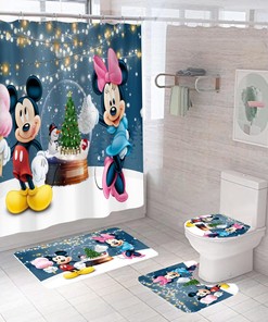 Mickey Mouse Bathroom Shower Curtain for a Nostalgic Bathroom Dcor