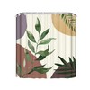 Mid-Century Botanical Shower Curtain for Bathroom Decor