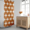 Mid-Century Modern Retro Bath Abstract Geometric Shower Curtain