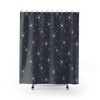 Mid-Century Modern Shower Curtain with Star Design for Unique Bathroom Decor