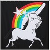 Middle Finger Unicorn Print Shower Curtain, Waterproof Bath Accessory with Metal Grommet Holes and Unique Design