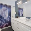 Midnight Full Moon Shower Curtain For A Peaceful Bath