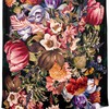 Midnight Garden Floral Decorative Shower Curtain by Burcu Korkmazyurek