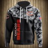 Military Themed Carolina Panthers All Over Print 3D Hoodie - New Season Collection