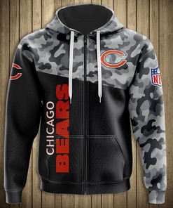 Military Themed Carolina Panthers All Over Print 3D Hoodie - New Season Collection