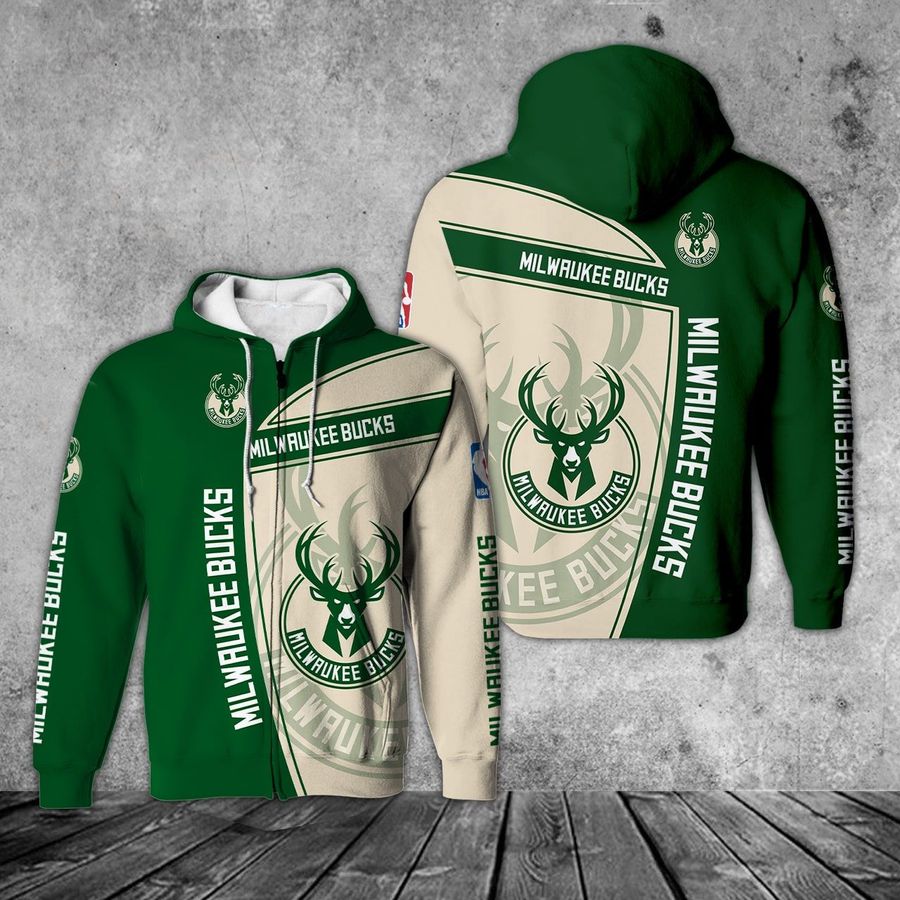Milwaukee Bucks 3D Basketball Hoodie - Perfect For Fans