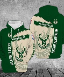 Milwaukee Bucks 3D Basketball Hoodie - Perfect For Fans