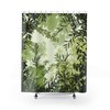 Mindfulness Tropical Shower Curtain with Peaceful Green Rainforest Design for zen Bathroom Decor