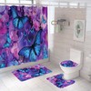 Minimalist Butterfly Shower Curtain For Modern Bathroom Decor