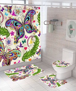 Minimalist Butterfly Shower Curtain - Simple And Elegant Bathroom Decor