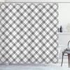 Minimalist Fashion Geometric Pattern Shower Curtain For Modern Bathroom Decor